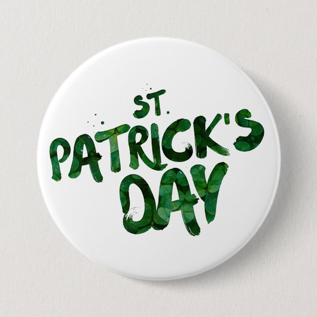 St Patrick's Day 7.5 Cm Round Badge (Front)
