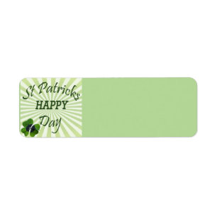 St. Patrick's Day Address Label
