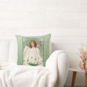 St. Patrick's Day Angel Cushion