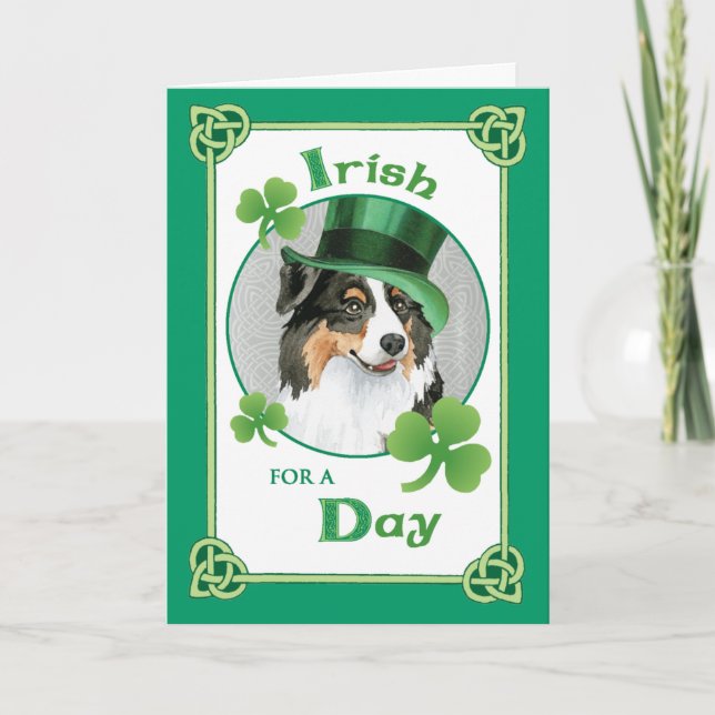 St. Patrick's Day Aussie Card (Front)