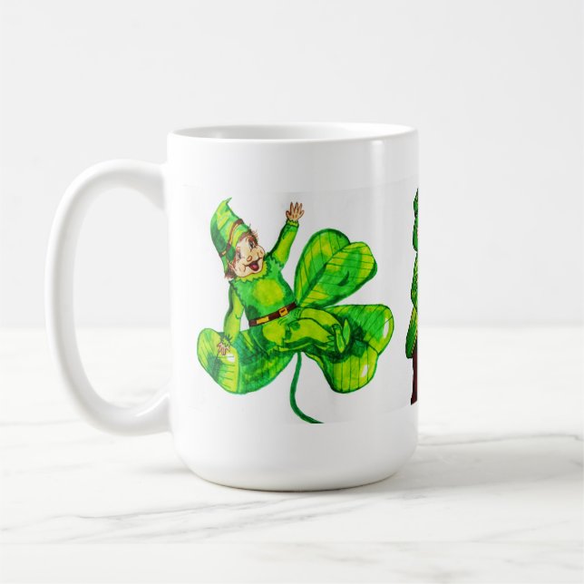 ST. PATRICK'S DAY BABY LEPRECHAUN COFFEE MUG (Left)