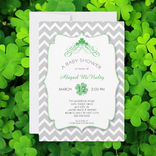 St Patrick's Day Baby Shower Invitation