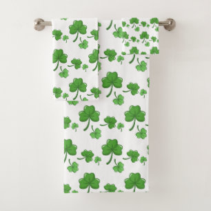 st patrick's day bath towel set
