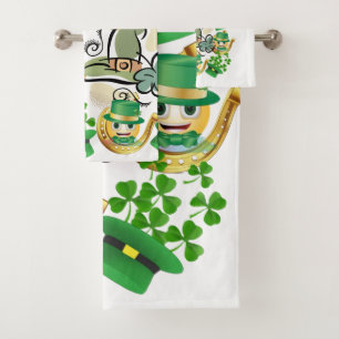 St. Patrick's Day Bathroom Towel Sets Horseshoe
