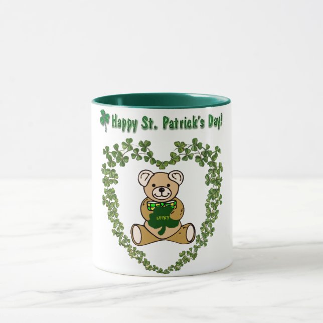 St. Patrick's Day Bear Mug (Center)