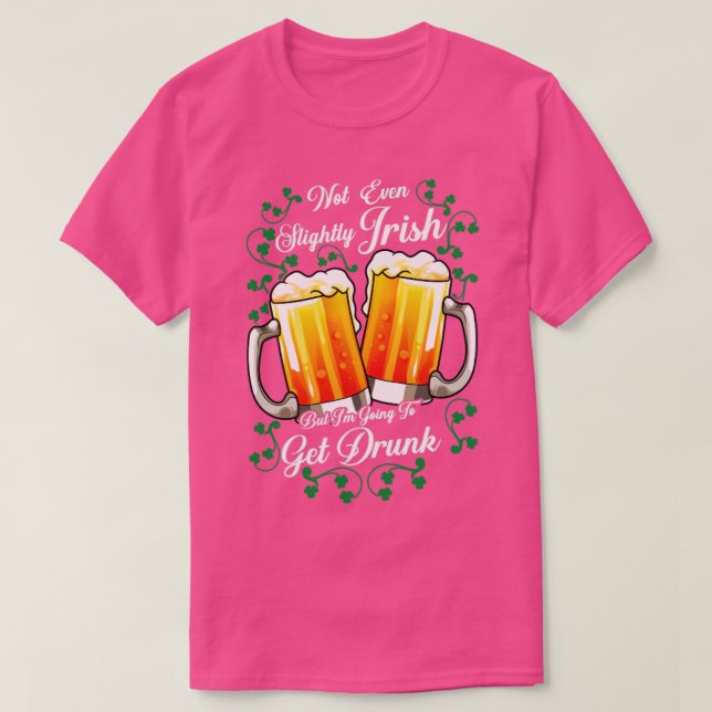 St Patricks Day Beer Irish Drinking Team T-Shirt (Design Front)