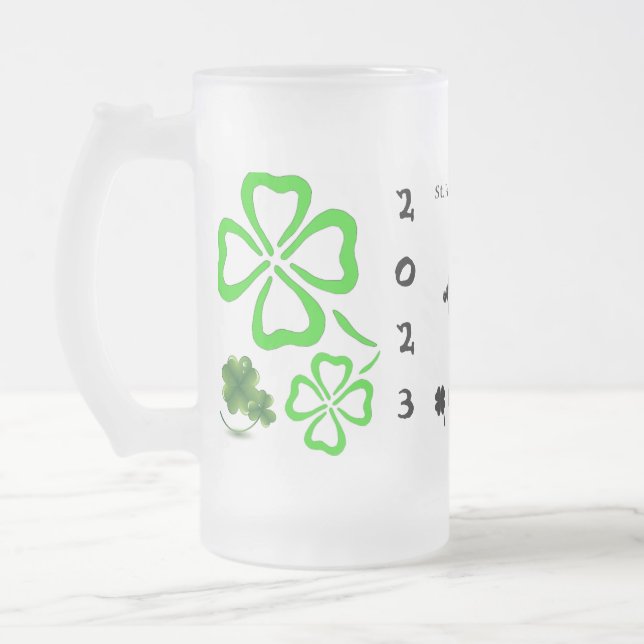 St Patrick's Day Beer Mug Template (Left)