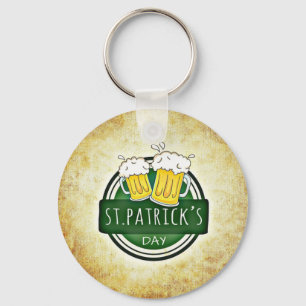 St. Patrick's Day Beers Key Ring