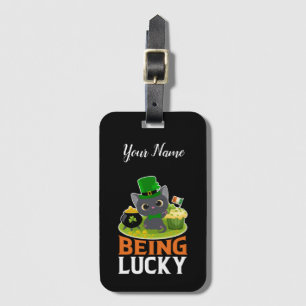 St. Patrick's Day Being Lucky Luggage Tag