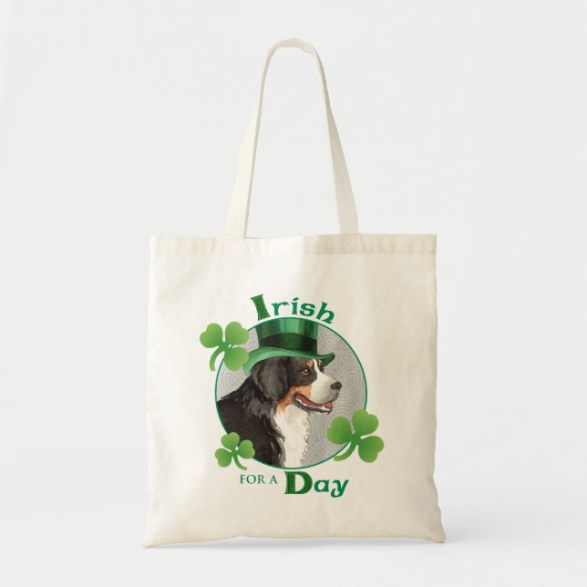 St. Patrick's Day Berner Tote Bag (Front)