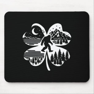 St Patricks Day Bigfoot Irish Sasquatch Shamrock S Mouse Pad