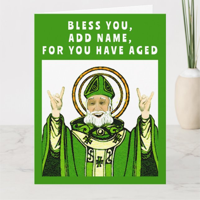 St. Patrick's Day Birthday Card (Front)