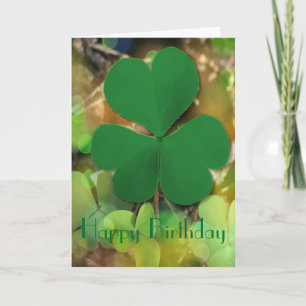 St Patrick's Day Birthday Card