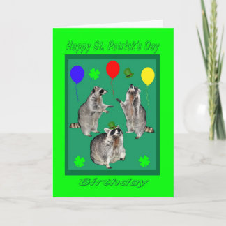 St. Patrick's Day Birthday Greeting Card
