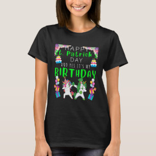 St Patricks Day Birthday Lucky Leprechaun Dabbing T-Shirt