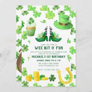 St. Patrick's Day Birthday Party Invitation