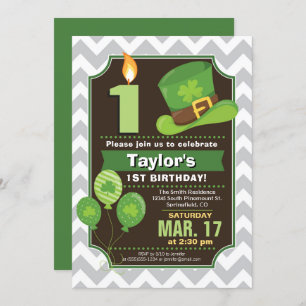 St. Patrick's Day Birthday Party Invitation