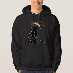 St Patricks Day Black Cat Gift My Lucky Charm Wome Hoodie