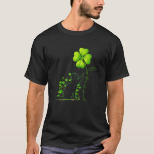 St Patricks Day Black Cat My Lucky Charm Shamrock  T-Shirt