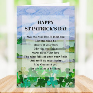 St Patrick's Day Blessing  Card