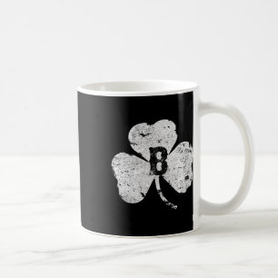 St. Patricks Day Boston Distressed Irish Shamrock Coffee Mug