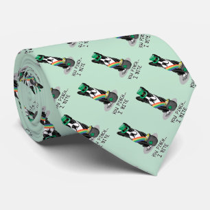 St. Patrick's Day Boston Terrier (black) Dog Funny Tie