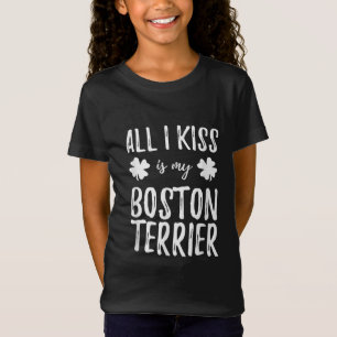 St Patricks Day Boston Terrier Dog Mum Funny Irish T-Shirt