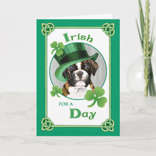 St. Patrick's Day Boxer Card