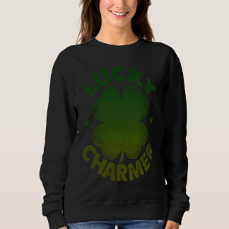 St Patrick's Day Boys Girls Kids Lucky Charmer Sweatshirt