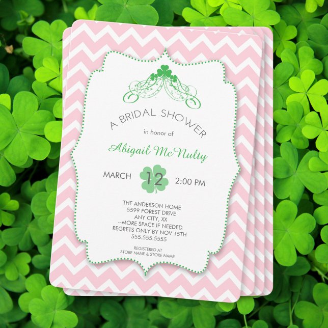 St Patrick's Day Bridal Shower Irish Invites (Creator Uploaded)