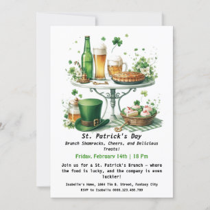 St. Patrick's Day Brunch – Shamrocks, Cheers  Invitation