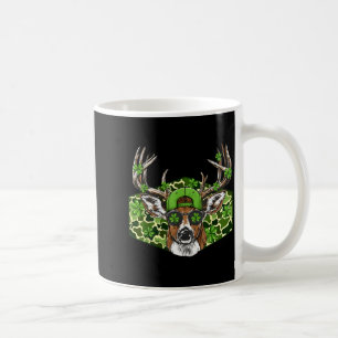 St Patricks Day Buck Camo Lucky Hunting Deer Irish Coffee Mug