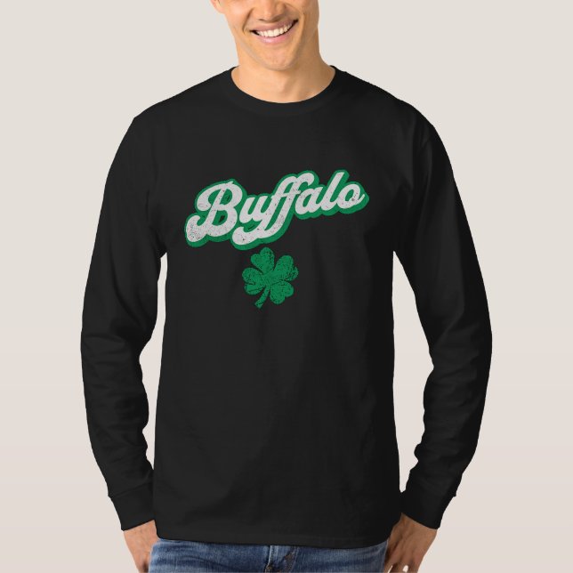 St Patrick's Day Buffalo T-Shirt (Front)