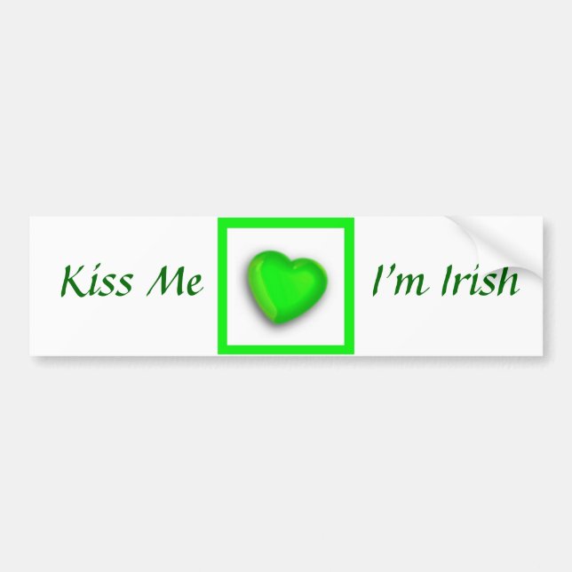 St Patrick's Day Bumper Sticker (Front)