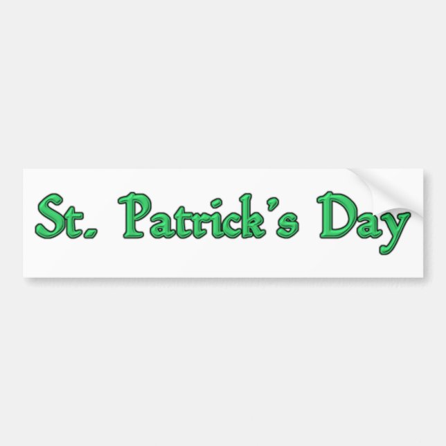 St. Patrick's Day Bumper Sticker (Front)