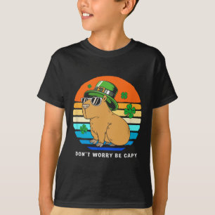 St Patricks Day Capybyra Dont Worry Be Capy 1 T-Shirt