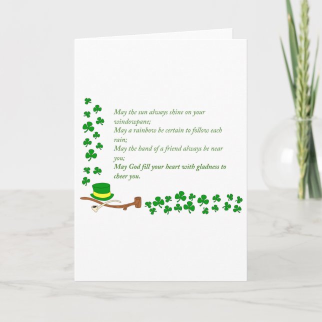 St Patrick's Day, Card (Front)