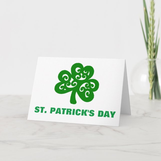 ST. PATRICK'S DAY CARD (Front)