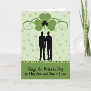 St. Patrick's Day Card for Son & Son in Law