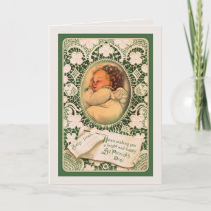 St. Patrick's Day Card w/angel & verse