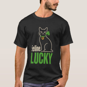 St Patricks Day Cat Funny Irish Lucky T-Shirt