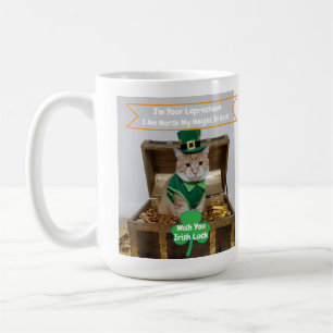 St Patrick's Day Cat Humor Coffee Mug