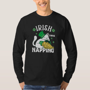 St. Patricks Day Cat i was napping Premium T-Shirt