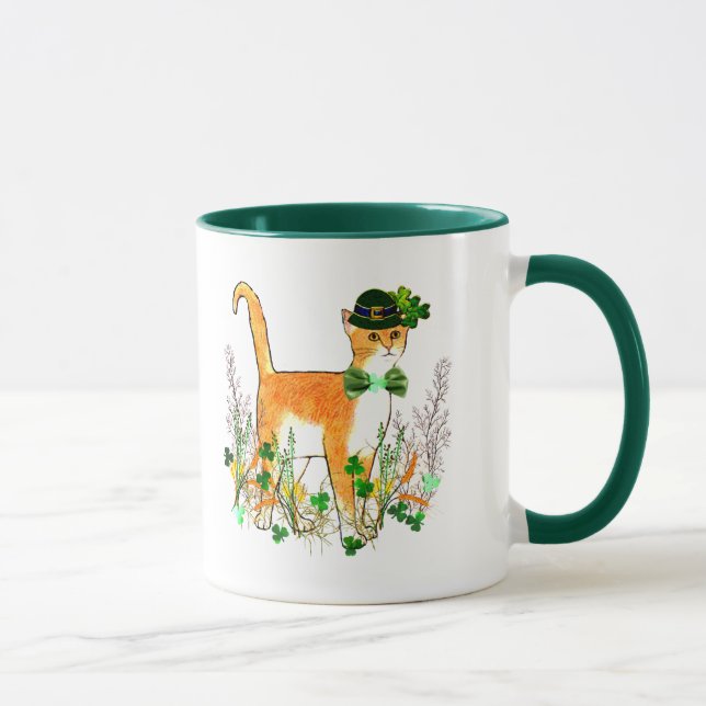 St. Patrick's Day Cat Mug (Right)