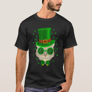 St Patricks Day  Cat My Lucky Charm Women's Girls  T-Shirt