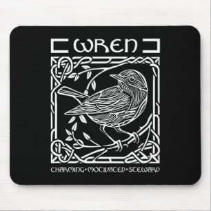 St Patricks Day Celtic Knot Zodiac Wren June 10 - Mouse Pad
