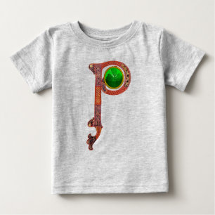 ST PATRICK'S DAY CELTIC P MONOGRAM  WITH SHAMROCK BABY T-Shirt