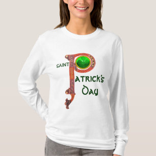 ST PATRICK'S DAY CELTIC P MONOGRAM  WITH SHAMROCK T-Shirt