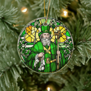 St Patricks Day Ceramic Tree Decoration