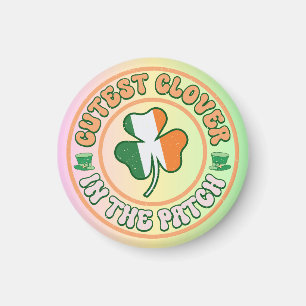 St. Patrick's Day Charm Cutest Clover in the Patch Magnet